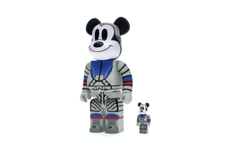 Bearbrick x Billionaire Boys Club x Mickey Mouse Astronaut 100% & 400% Set Multicolor