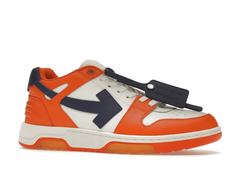 OFF-WHITE Out Of Office OOO Low Tops White Orange Blue