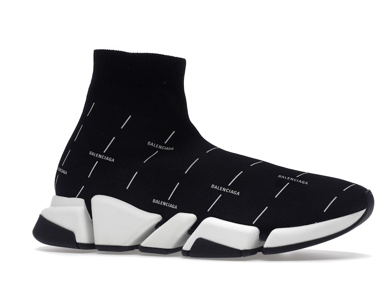 Balenciaga Speed 2.0 Black White Logo