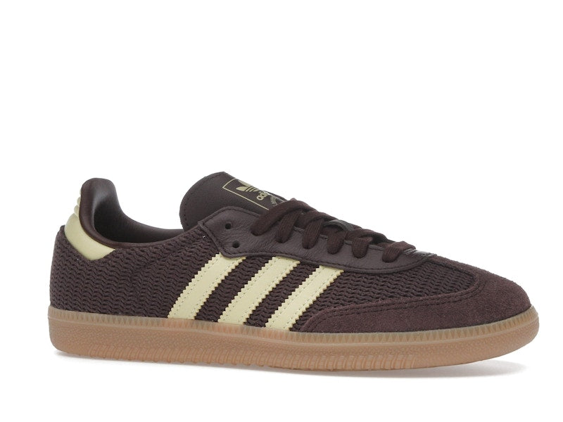 adidas Samba OG Shadow Brown Powder Yellow (Women's)