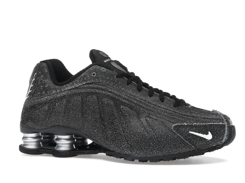 Nike Shox R4 Black Distressed Leather