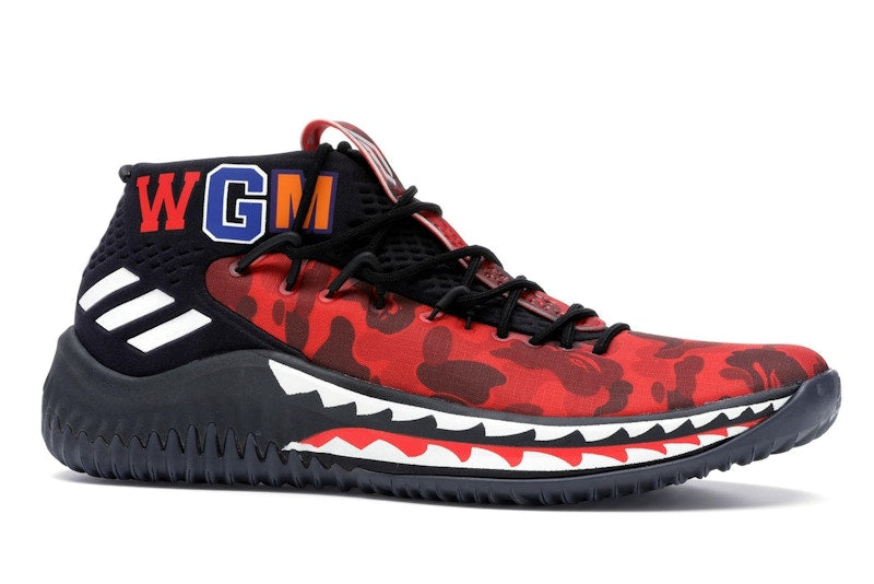 adidas Dame 4 A Bathing Ape Red
