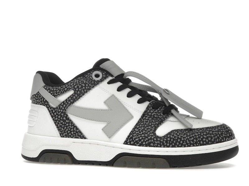 OFF-WHITE Out Of Office OOO Low Tops Black Grey with Dots