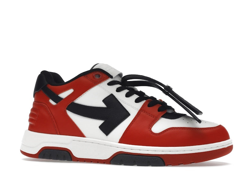 OFF-WHITE Out Of Office OOO Low Tops Black White Red