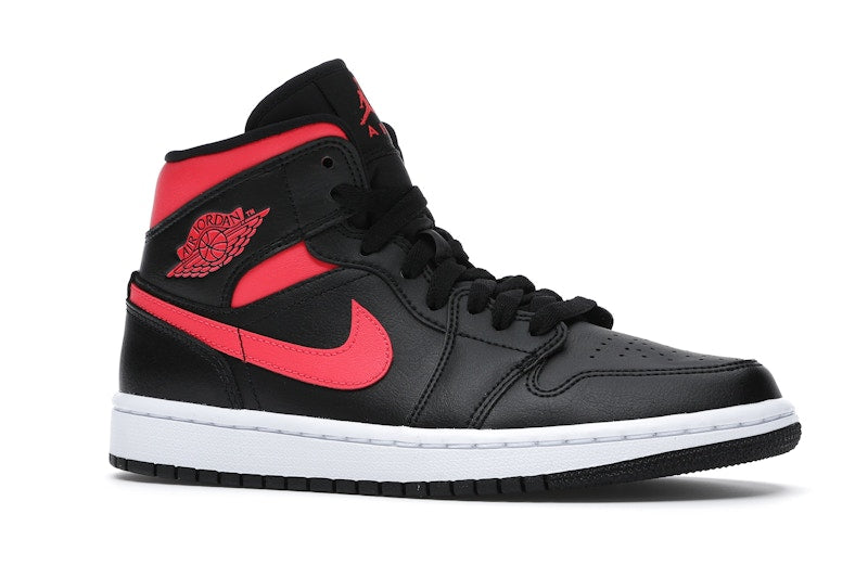 Jordan 1 Mid Black Siren Red (Women's)