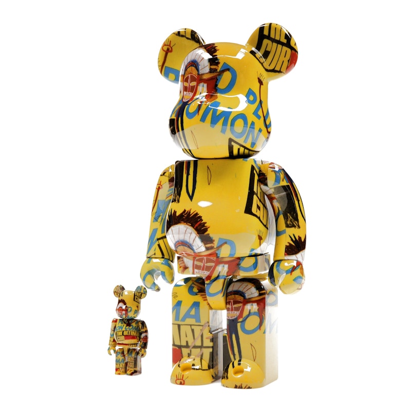 Bearbrick Andy Warhol x Jean-Michel Basquiat #3 100% & 400% Set