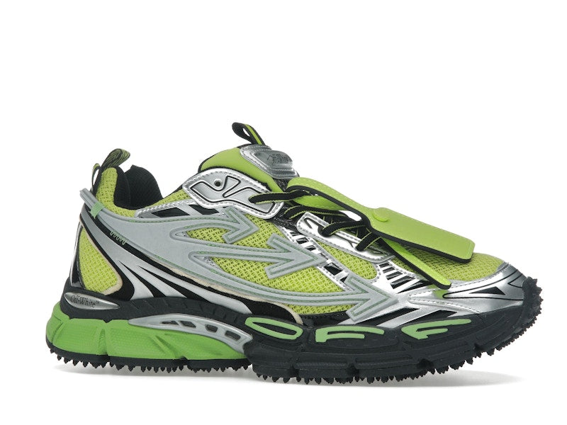 OFF-WHITE Be Right Back Silver Green Fluo