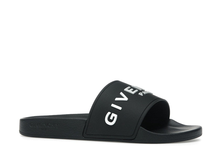 Givenchy Paris Slide Sandals Black