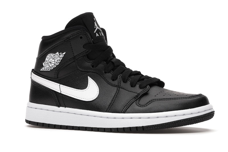 Jordan 1 Mid Black White (Women's)
