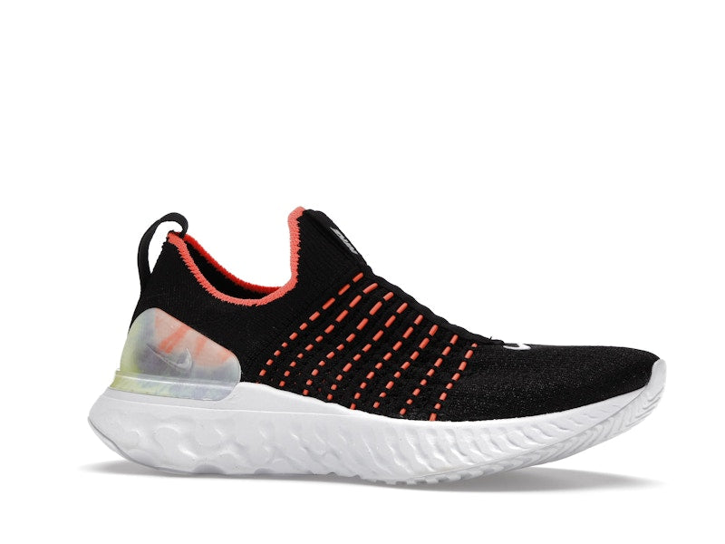 Nike React Phantom Run Flyknit Premium Black Bright Mango (Women's)
