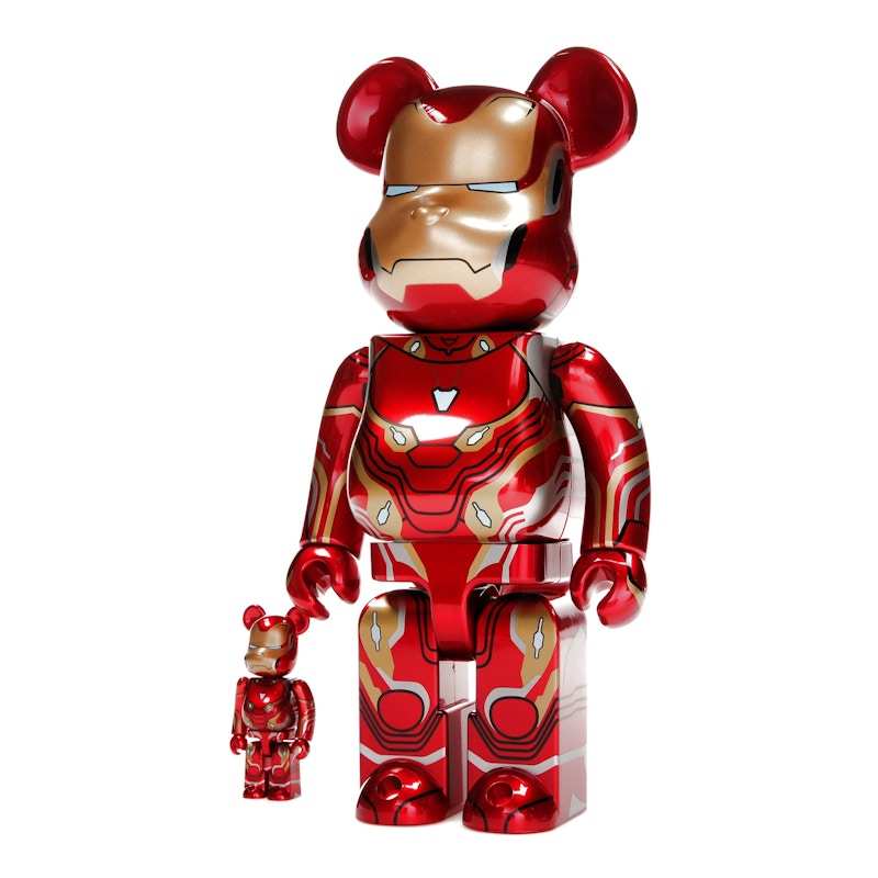 Bearbrick x Marvel Iron Man Mark 50 100% & 400% Set