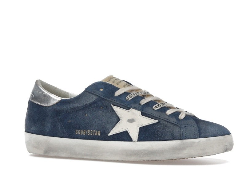 Golden Goose Super-Star Aviator Blue Cream Silver