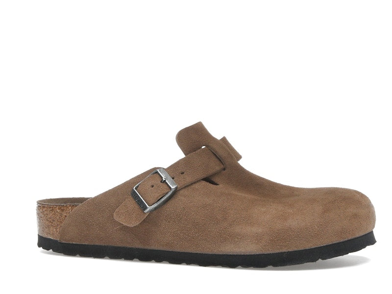 Birkenstock Boston Soft Footbed Suede Dark Tea Tonal