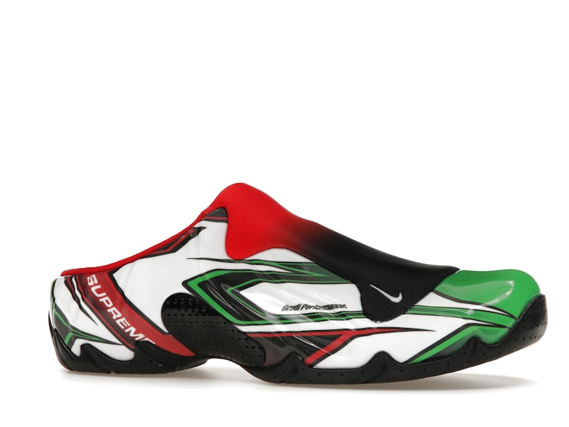 Nike Clogposite Supreme White Gym Red Green