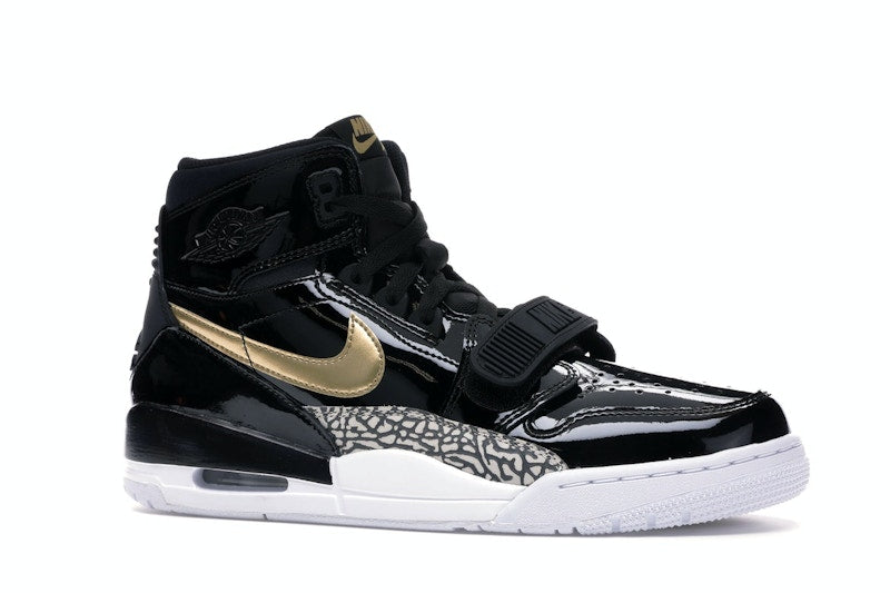 Jordan Legacy 312 Black Gold Patent