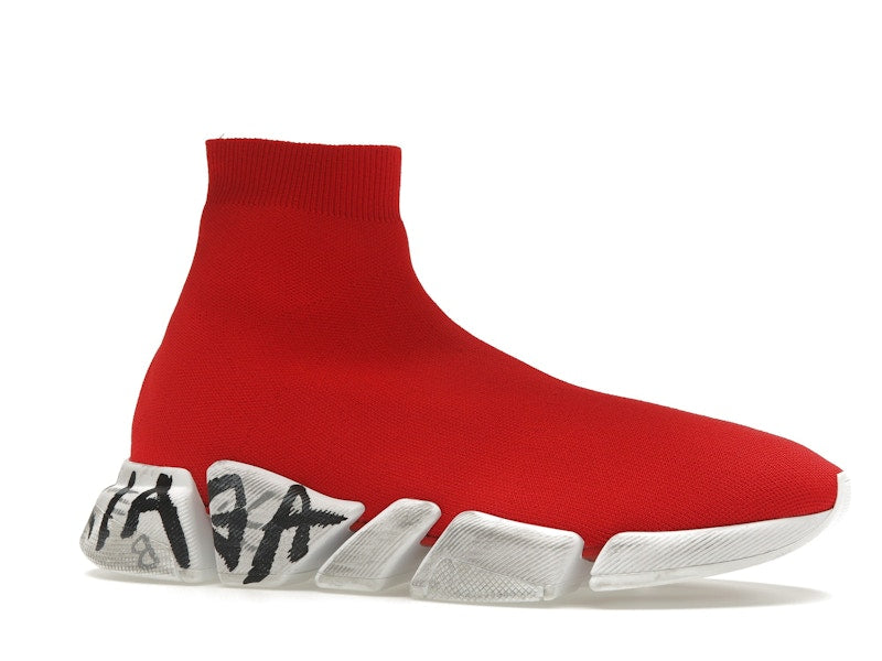 Balenciaga Speed 2.0 Graffiti Red White