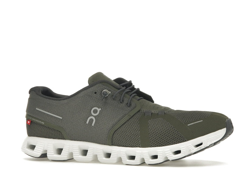 On Running Cloud 5 Olive Green White