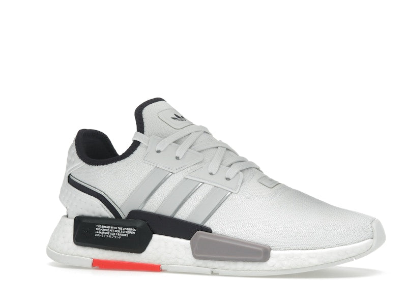 adidas NMD G1 Crystal White Grey Solar Red
