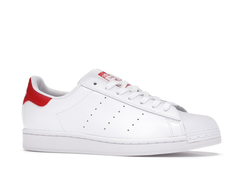 adidas Superstan White Scarlet