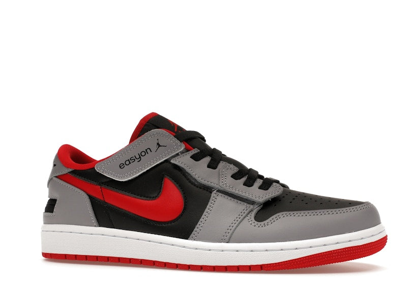 Jordan 1 Low Flyease Fire Red Cement Grey