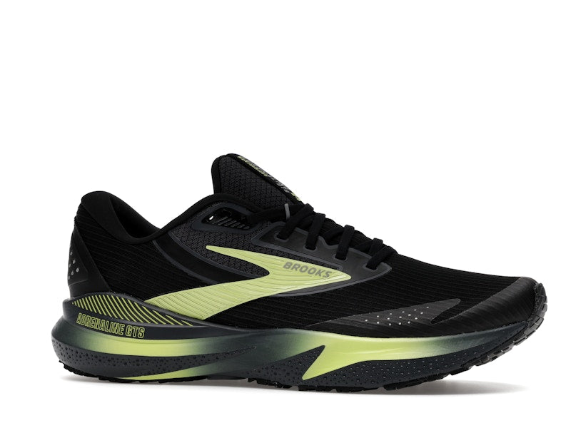Brooks Adrenaline GTS 24 Weatherized Black Ebony New Yellow