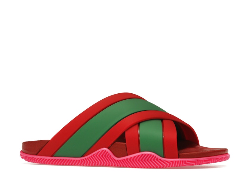 Gucci Web Slide Pink Rubber (Women's)