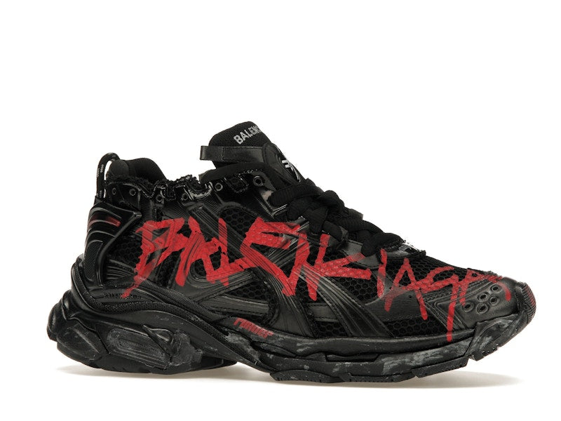 Balenciaga Runner Graffiti Black Red