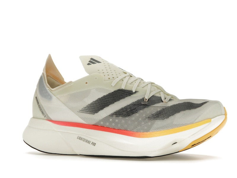 adidas Adizero Adios Pro 3 Ivory Core Black Crystal Sand