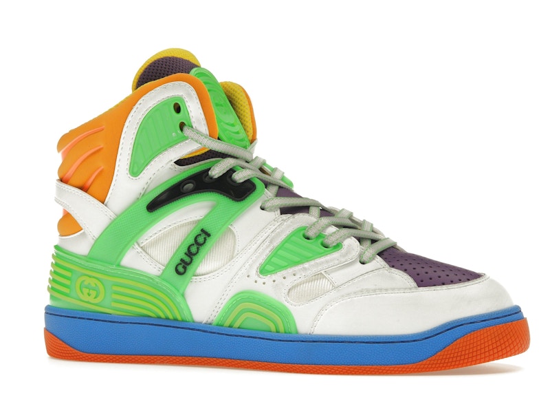 Gucci Basket White Demetra Green Purple Orange Blue
