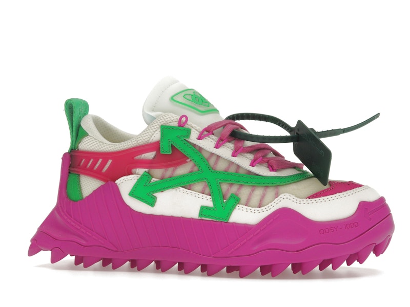 OFF-WHITE Odsy-1000 White Fuchsia Green (Women's)