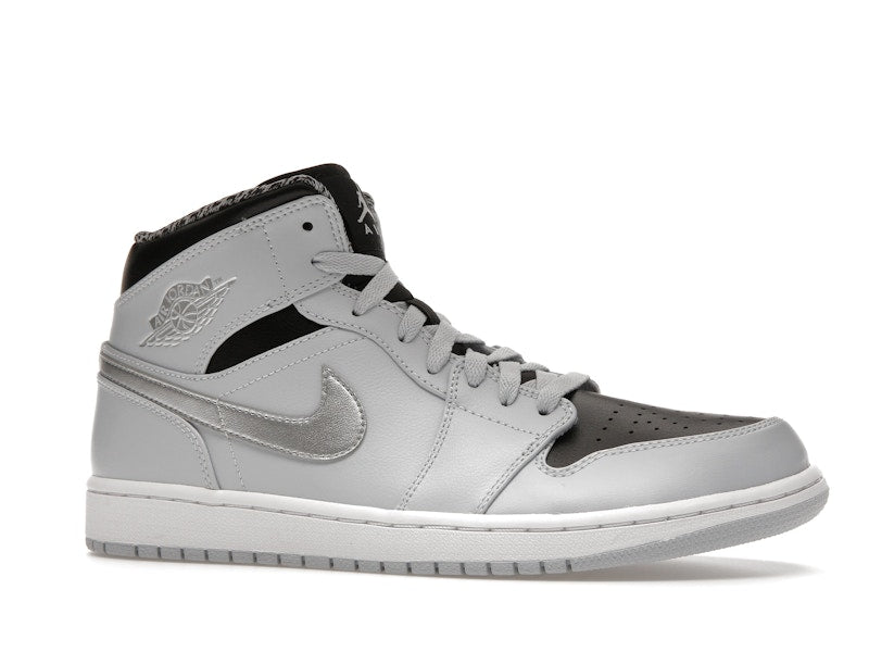Jordan 1 Mid Pure Platinum Metallic Silver