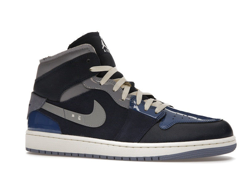 Jordan 1 Mid SE Craft Obsidian French Blue Ashen Slate White