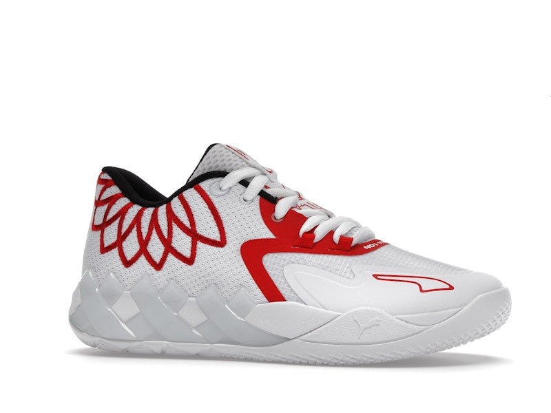Puma LaMelo Ball MB.01 Lo Team Colors White High Risk Red