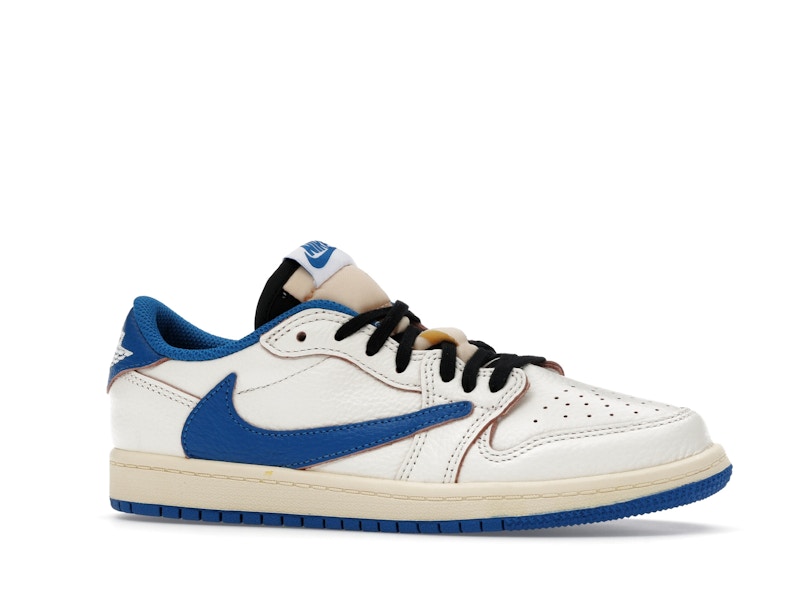 Jordan 1 Retro Low OG SP Fragment x Travis Scott Sail Military Blue (PS)