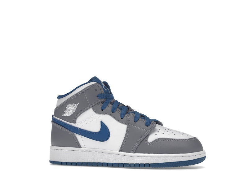 Jordan 1 Mid True Blue Cement (GS)