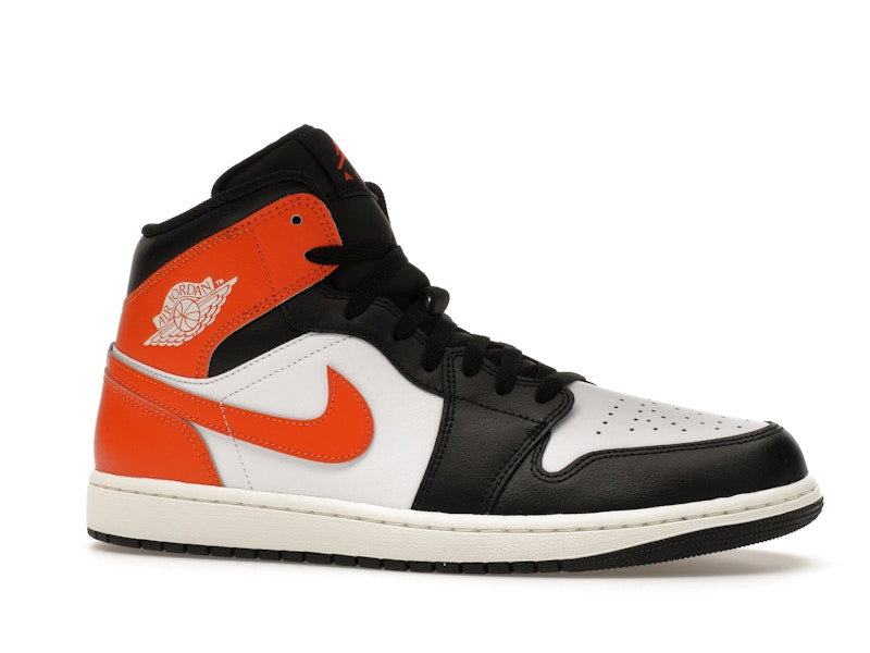 Jordan 1 Mid Black Toe Starfish