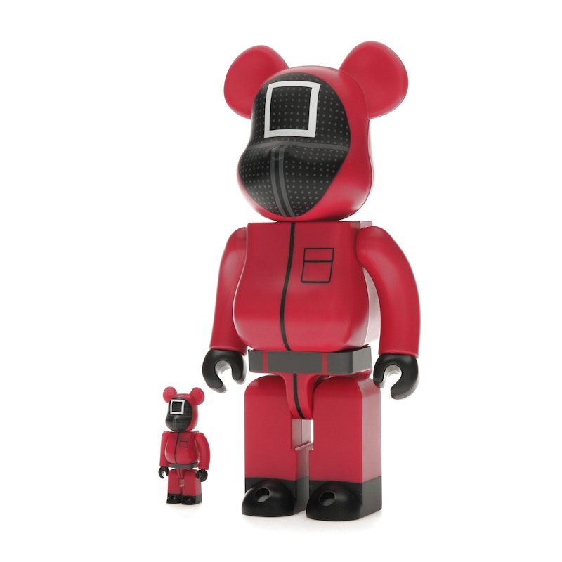 Bearbrick x Squid Game Guard (Square) 100% & 400% Set
