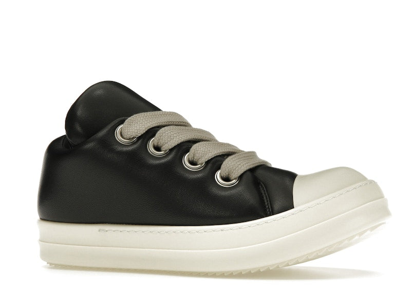 Rick Owens Jumbo Lace Padded Sneaks Low Black Milk