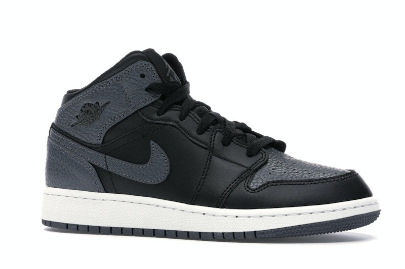 Jordan 1 Mid Black Dark Grey (GS)