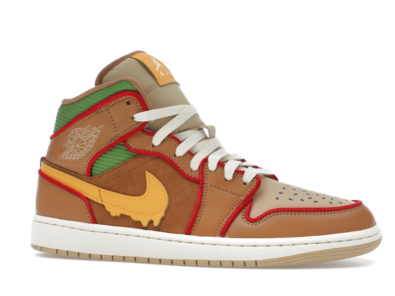 Jordan 1 Mid SE Cheeseburger