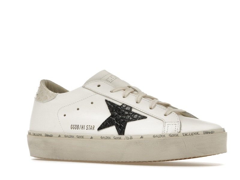Golden Goose Hi Star White Black Star (Women's)