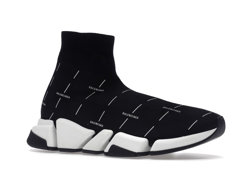 Balenciaga Speed 2.0 Black White Logo