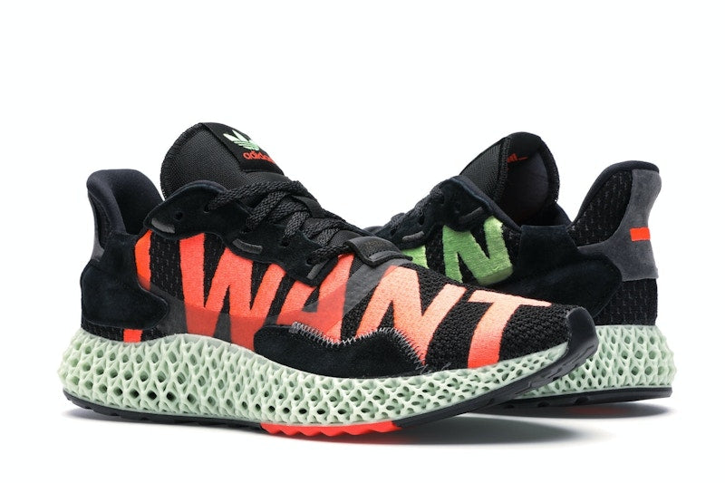 adidas ZX 4000 4D I Want I Can Black