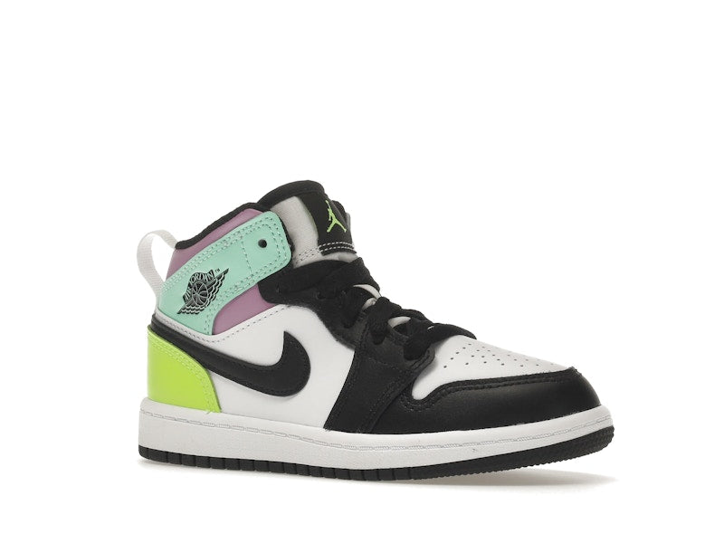 Jordan 1 Mid Pastel Black Toe (PS)