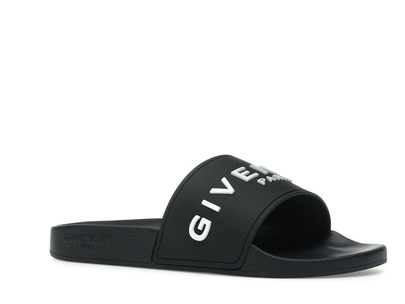 Givenchy Paris Slide Sandals Black