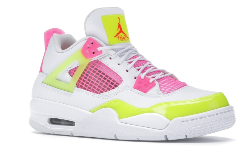 Jordan 4 Retro White Lemon Pink (GS)