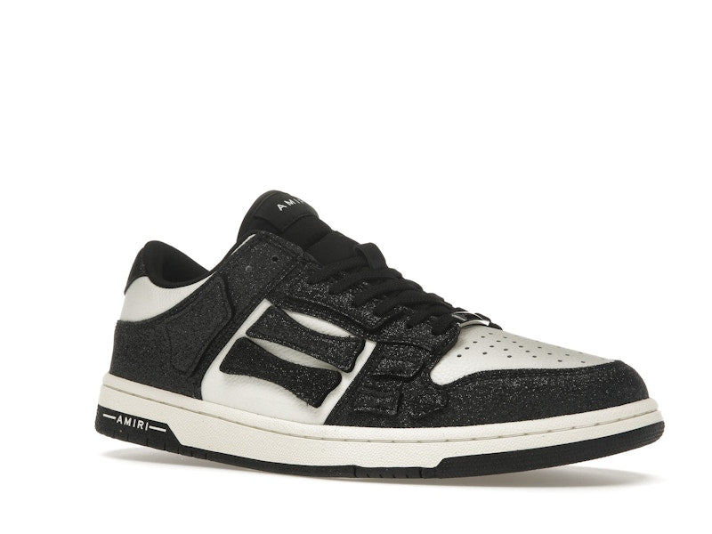 AMIRI Skel Top Low Shimmer Black White