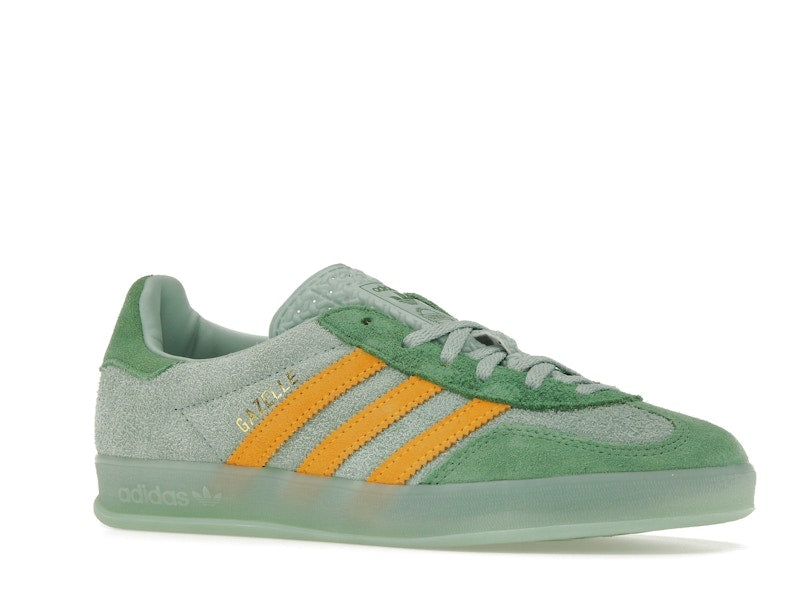 adidas Gazelle Indoor Hazy Green Crew Yellow (Women's)
