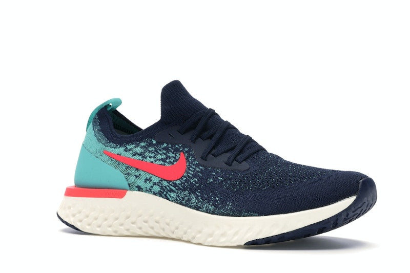 Nike Epic React Flyknit College Navy Hyper Jade