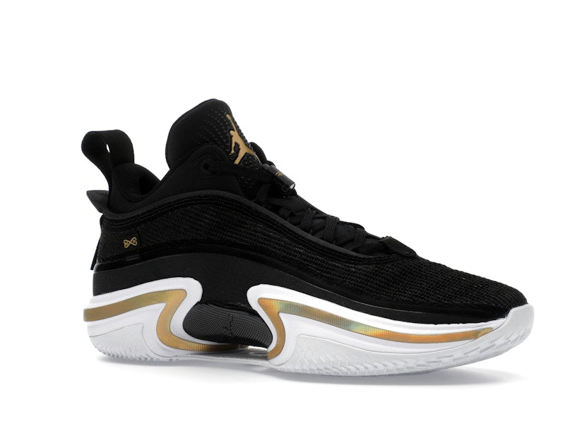 Jordan 36 Low PF Black Gold (White Sole)